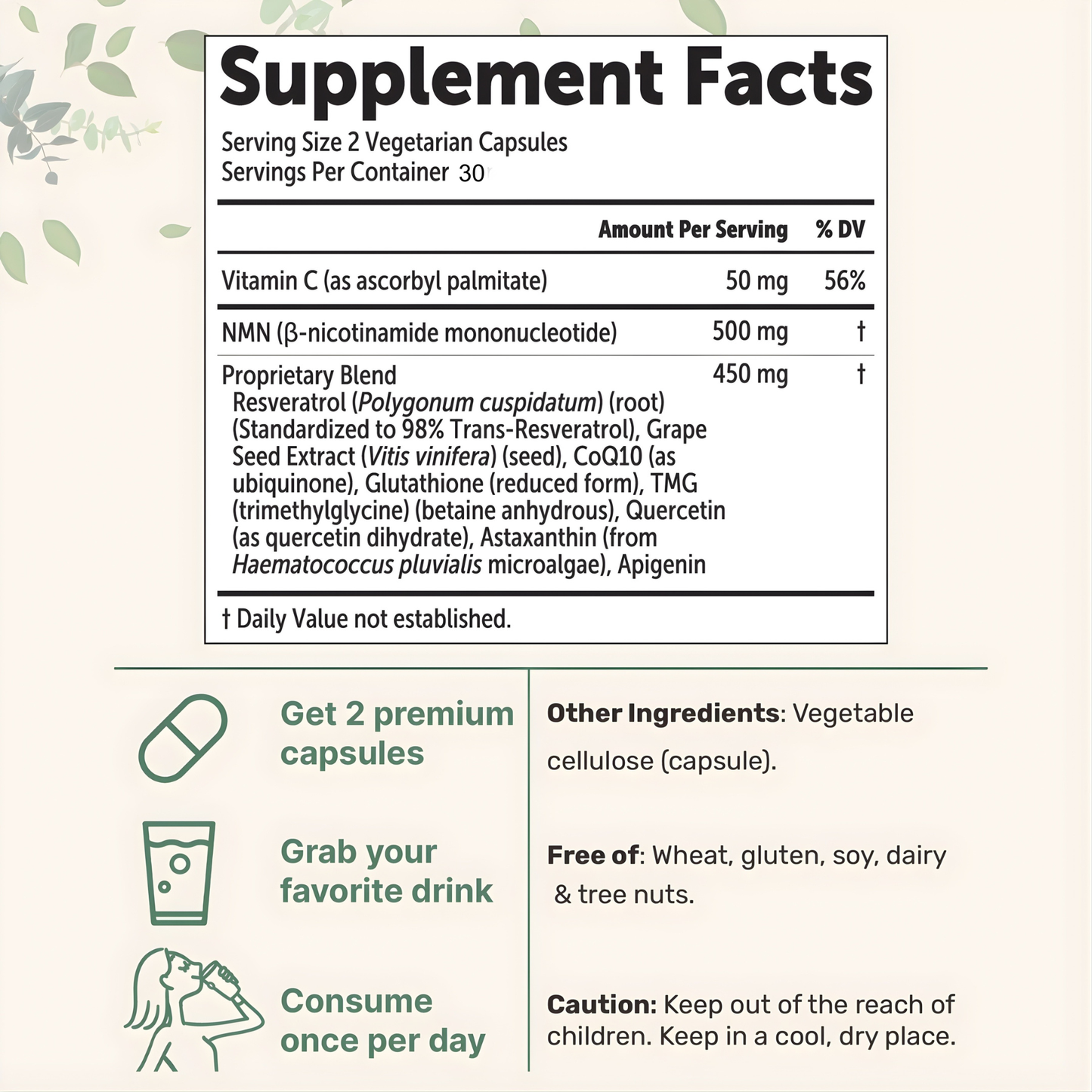 Pure NMN 10 in 1 Capsules