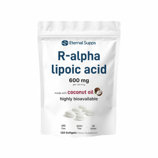 R Alpha Lipoic Acid 600mg with Coconut Oil, 120 Softgels